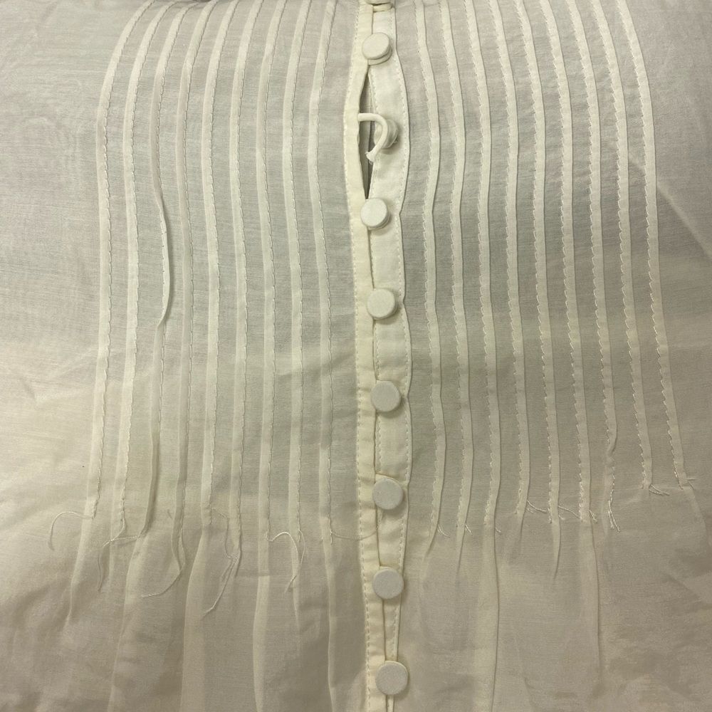 J. Crew Silk cotton voile pintuck top Item BB266* - Picture 4 of 6